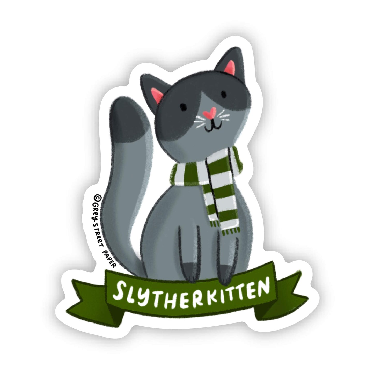 Magical Cunning Cat Vinyl Sticker