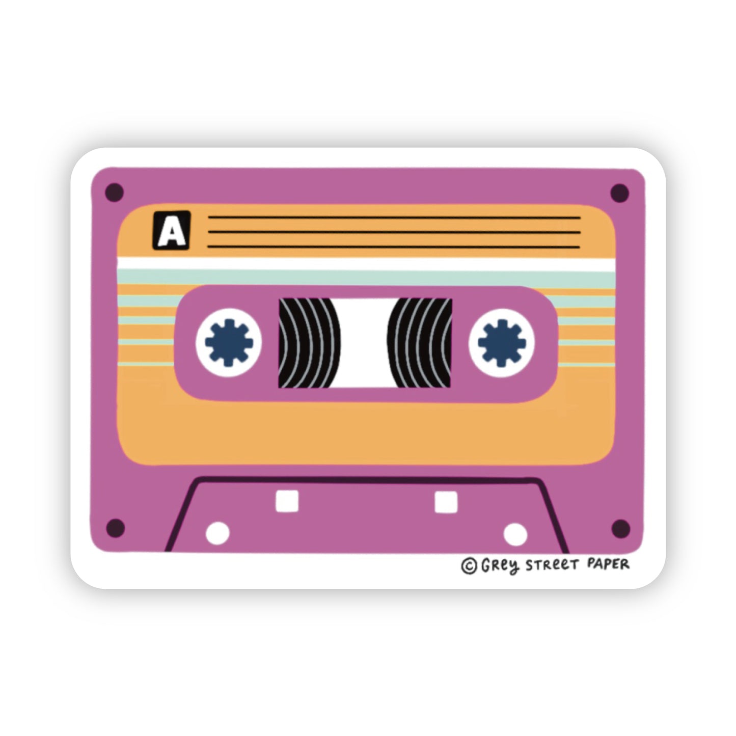Cassette Tape Vinyl Sticker
