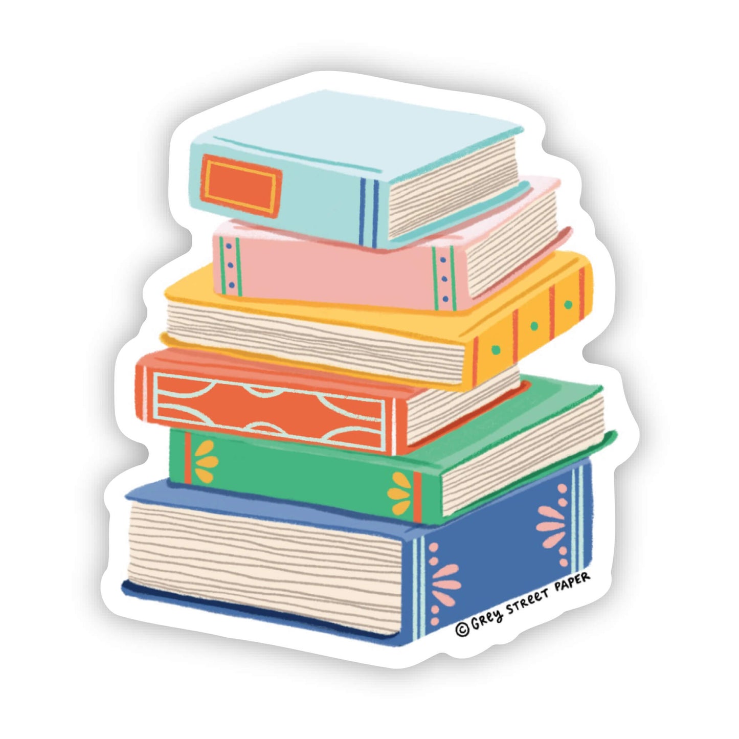 Ornate Books Vinyl Sticker