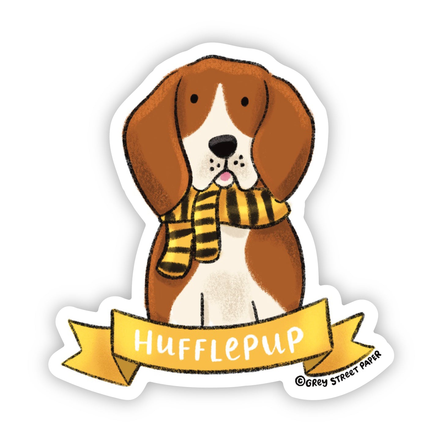 Magical Badger Beagle Dog Vinyl Sticker