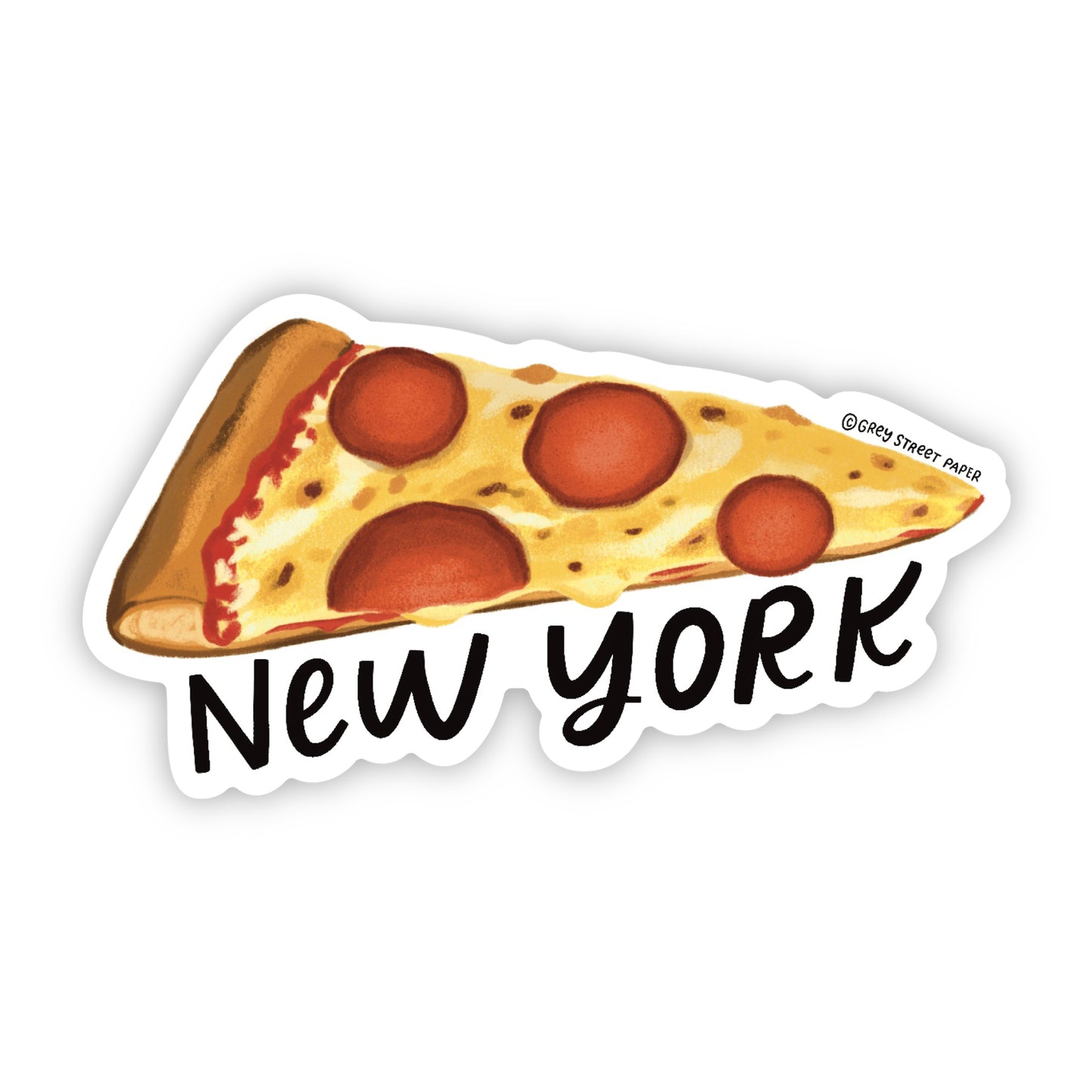 New York Pepperoni Pizza Slice Sticker