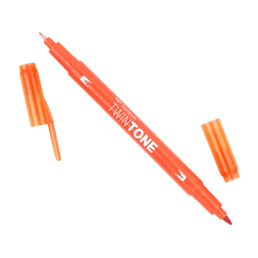 Tombow TwinTone Marker | Carrot Orange