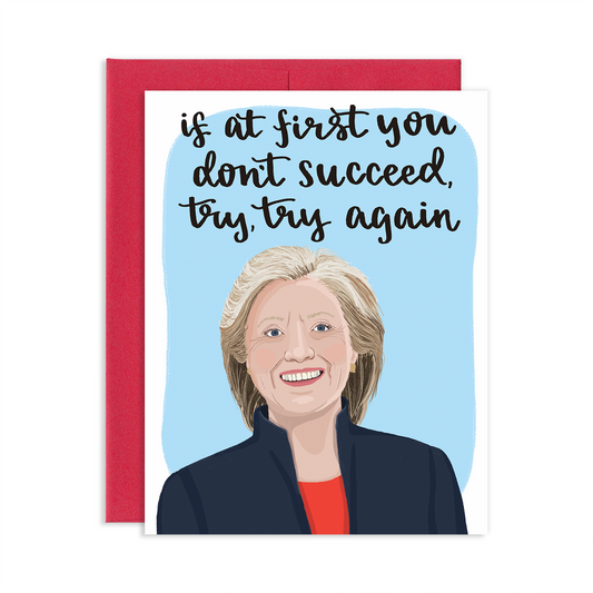 Hillary Clinton Support Greeting Card  | Old Logo