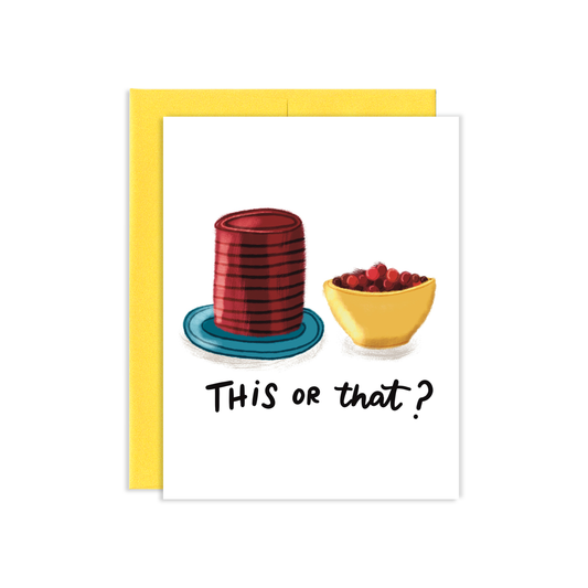 This or That Thanksgiving Greeting Card | Old Logo