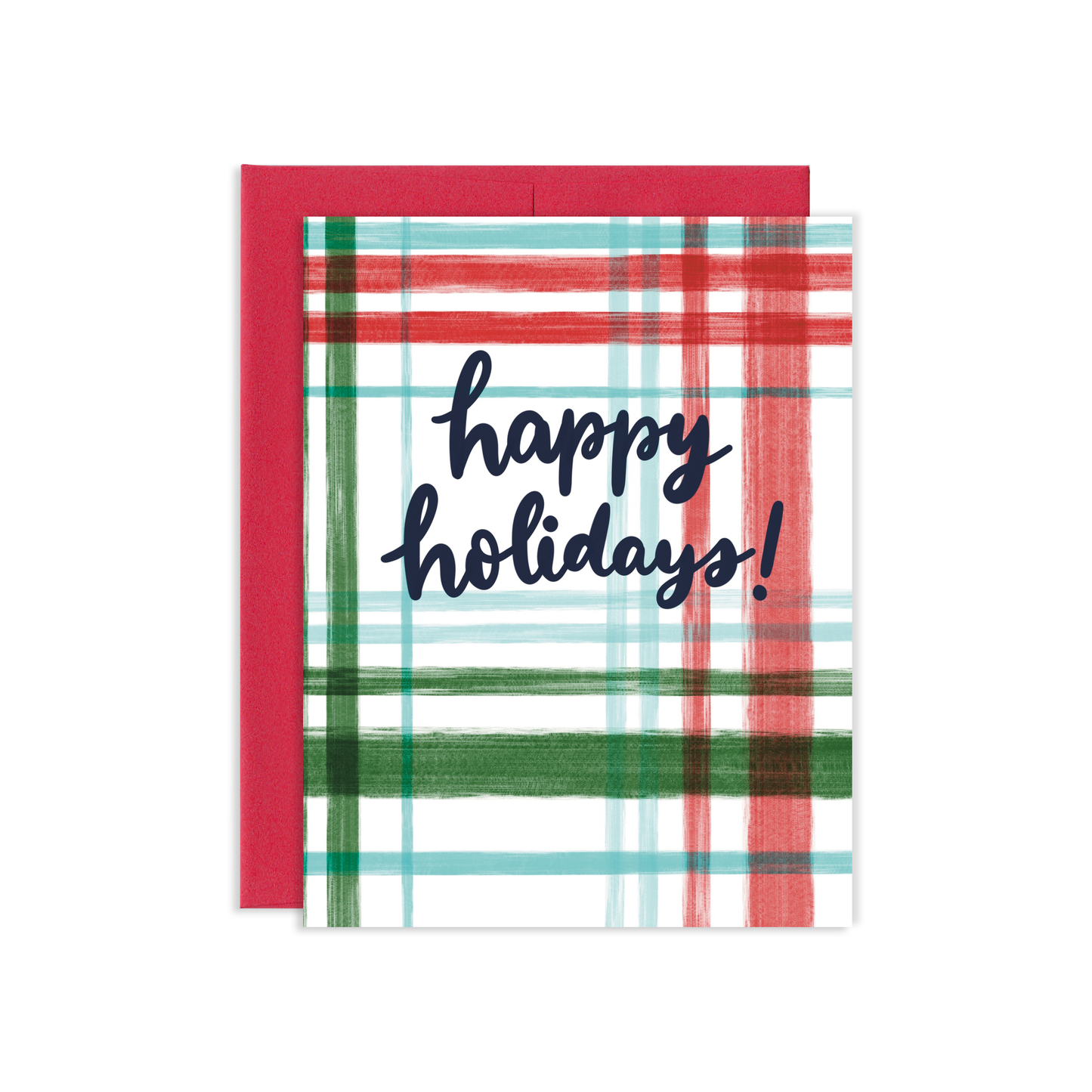 Plaid Holiday Greeting Card