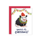 Christmas Opossum Greeting Card