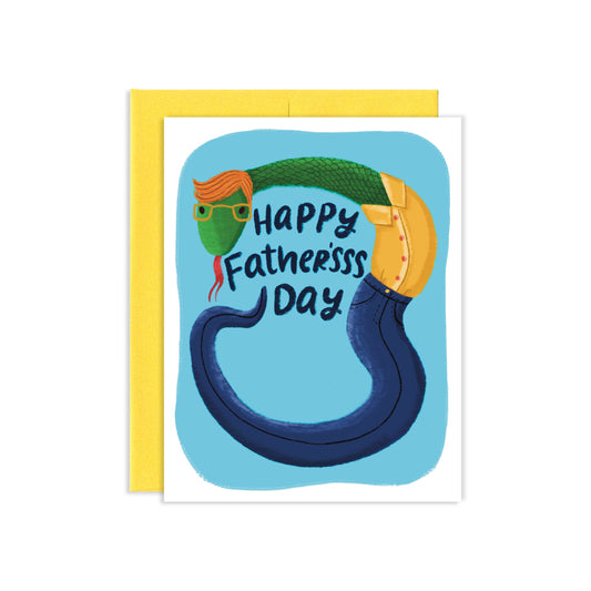 Snake Dad Greeting Card | Old Logo