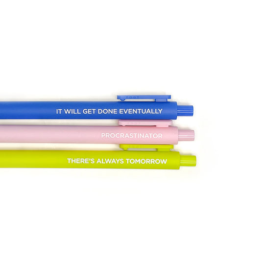 Procrastinator Gel Pen Set