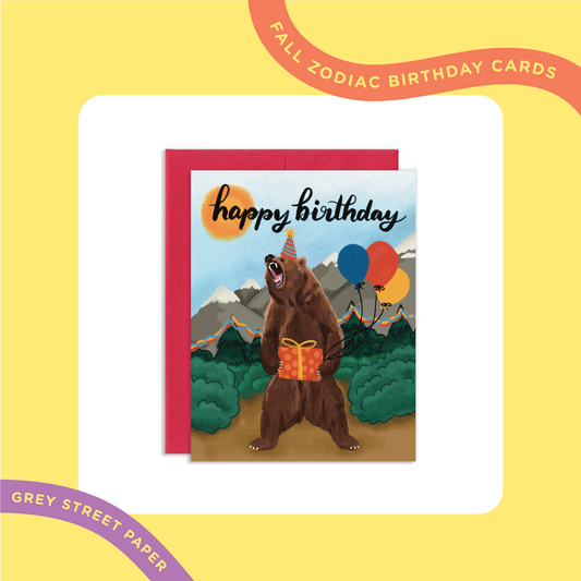 Birthday Cards for Fall Zodiac Signs