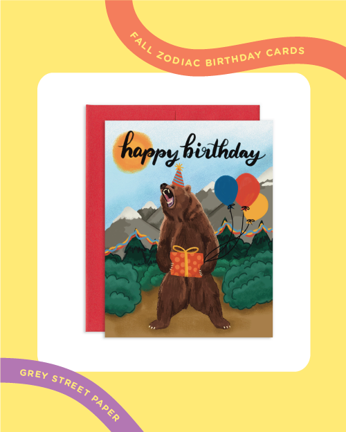 Birthday Cards for Fall Zodiac Signs