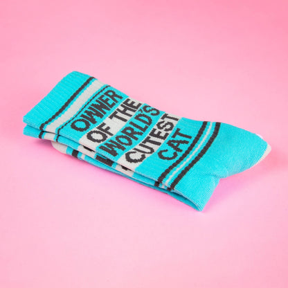 Owner Of The World's Cutest Cat Gym Crew Socks