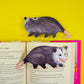 Opossum Die-Cut Bookmark