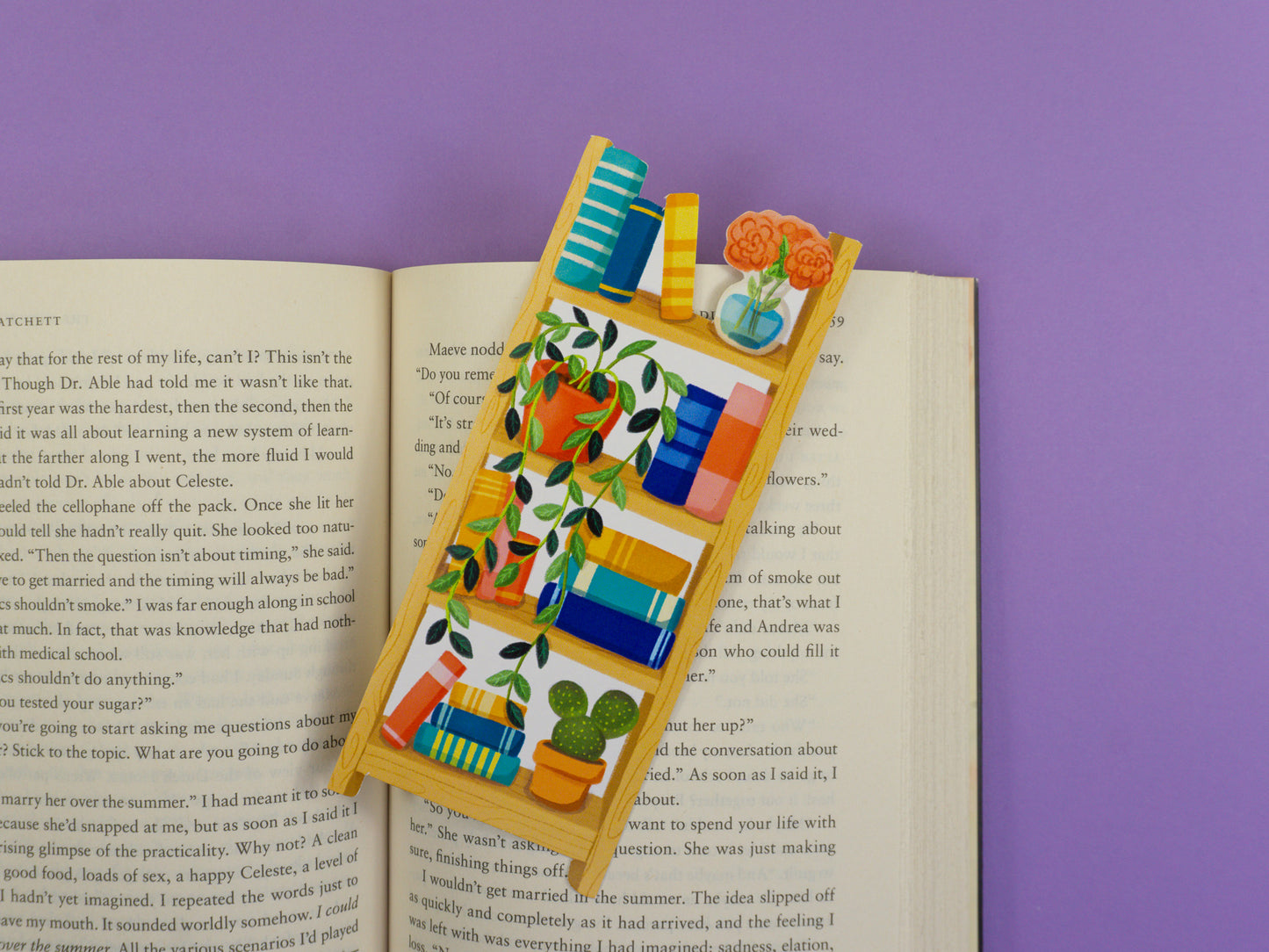 Bookshelf Die-Cut Bookmark