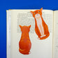 Orange Cat Die-Cut Bookmark
