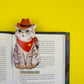 Western Cat Die-Cut Bookmark