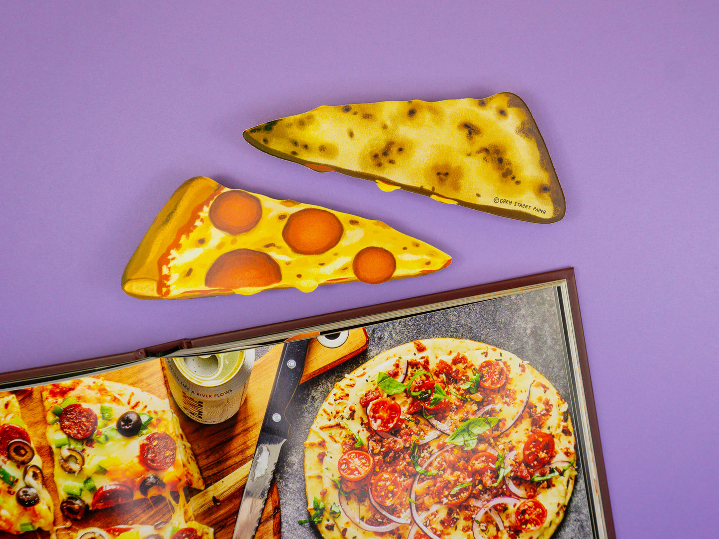 Pizza Die-Cut Bookmark