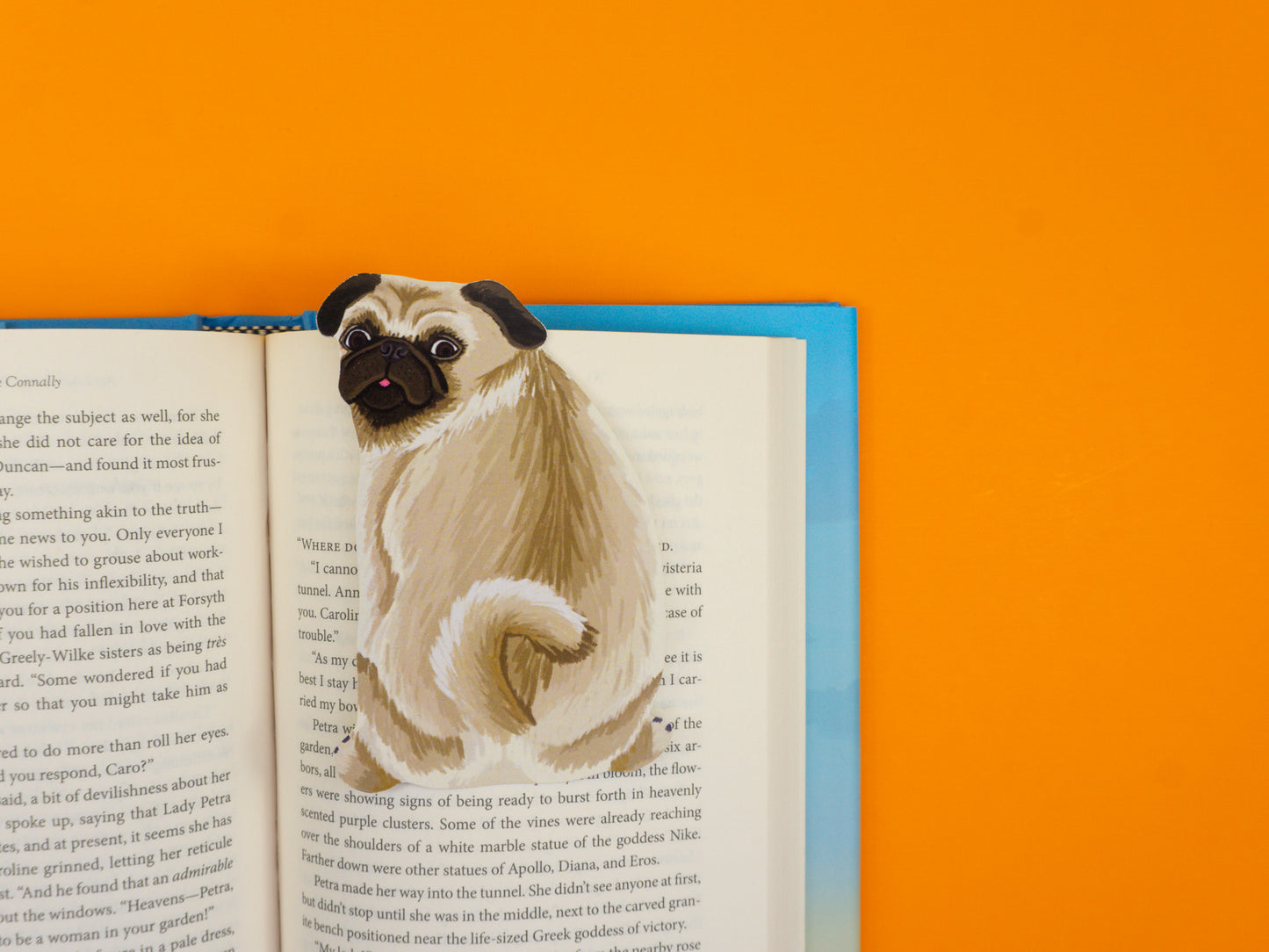 Pug Dog Die-Cut Bookmark