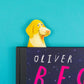 Yellow Dog Die-Cut Bookmark