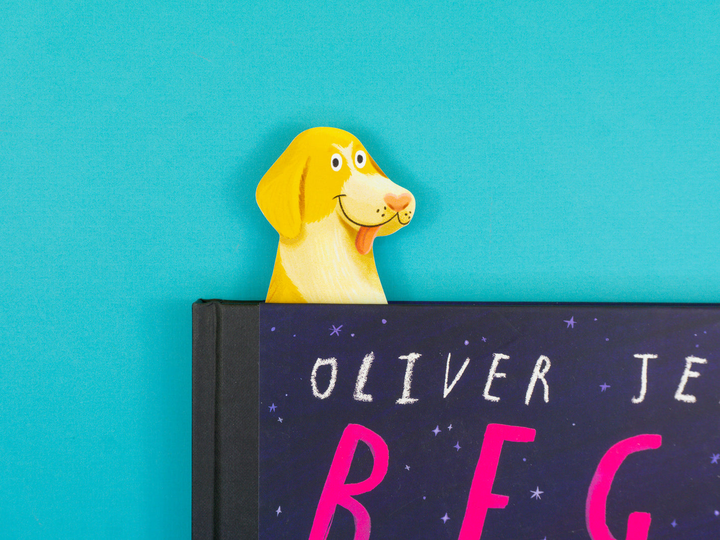 Yellow Dog Die-Cut Bookmark