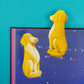 Yellow Dog Die-Cut Bookmark