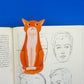 Orange Cat Die-Cut Bookmark