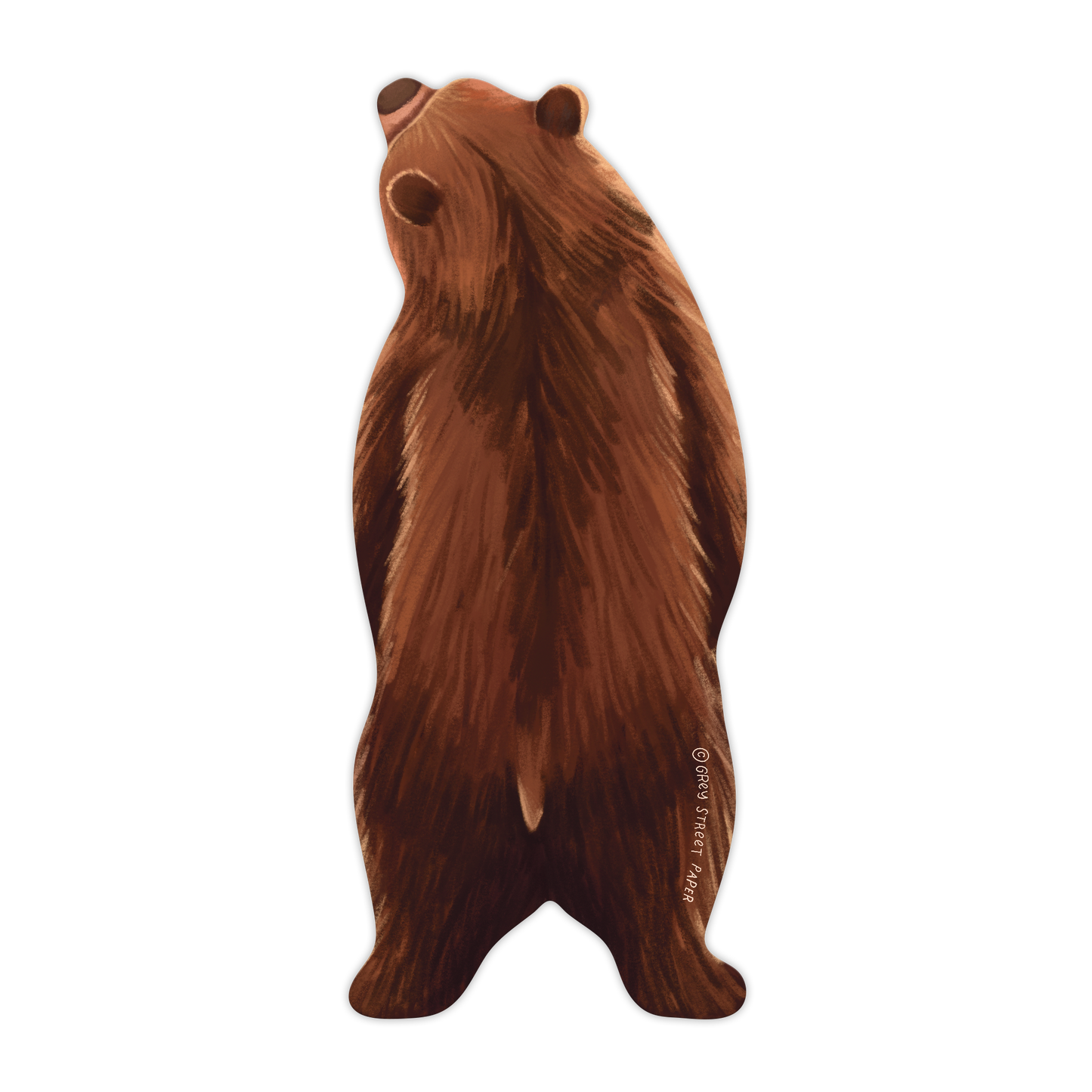 Grizzly Bear Die-Cut Bookmark