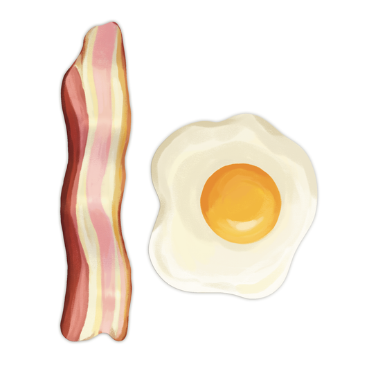 Eggs & Bacon Die-Cut Bookmark