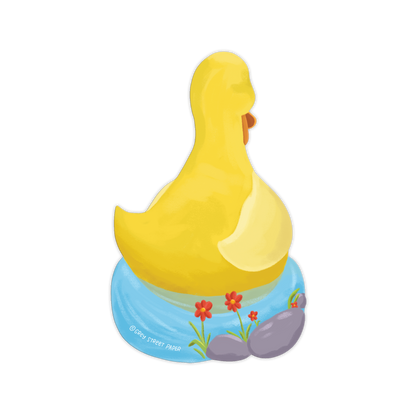 Yellow Duck Die-Cut Bookmark