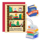 Book Holiday Ornament Card Sticker Bundle