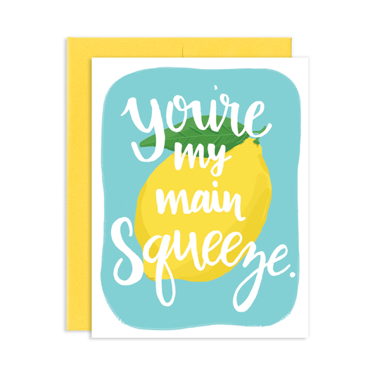 Main Squeeze Lemon Greeting Card