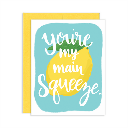 Main Squeeze Greeting Card | Old Logo