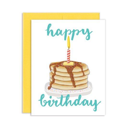 Pancakes Birthday Greeting Card