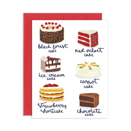 Fancy Cakes Birthday Greeting Card