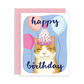 Birthday Cat Greeting Card