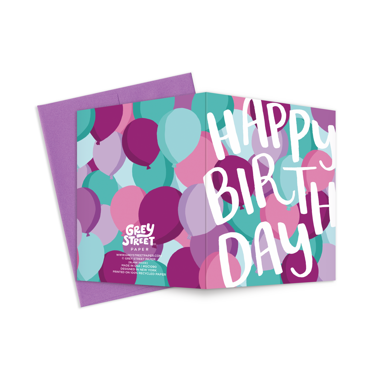 Happy Birthday Balloons Birthday Greeting Card