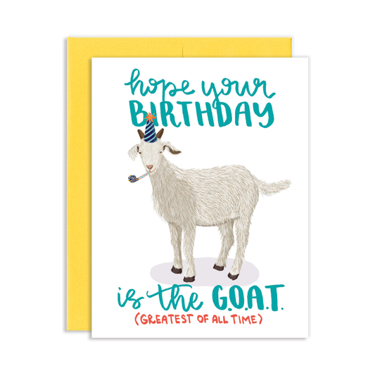 GOAT Birthday Greeting Card