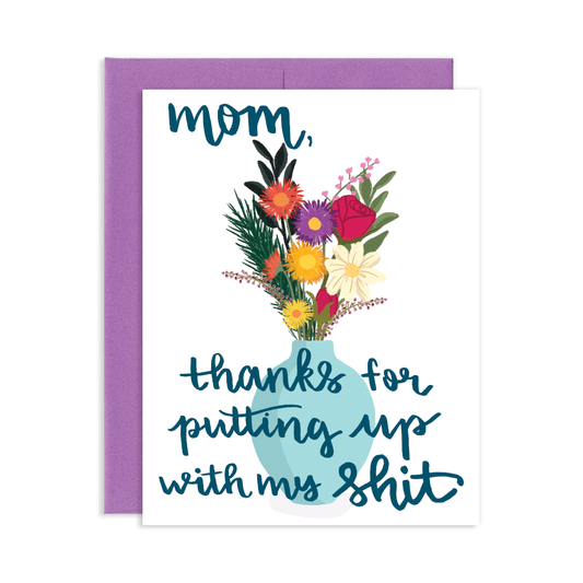 Thanks Mom Mother's Day Greeting Card | Old Logo
