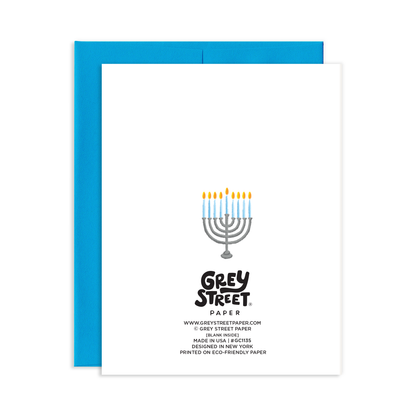 Dachshund Hanukkah Greeting Card *