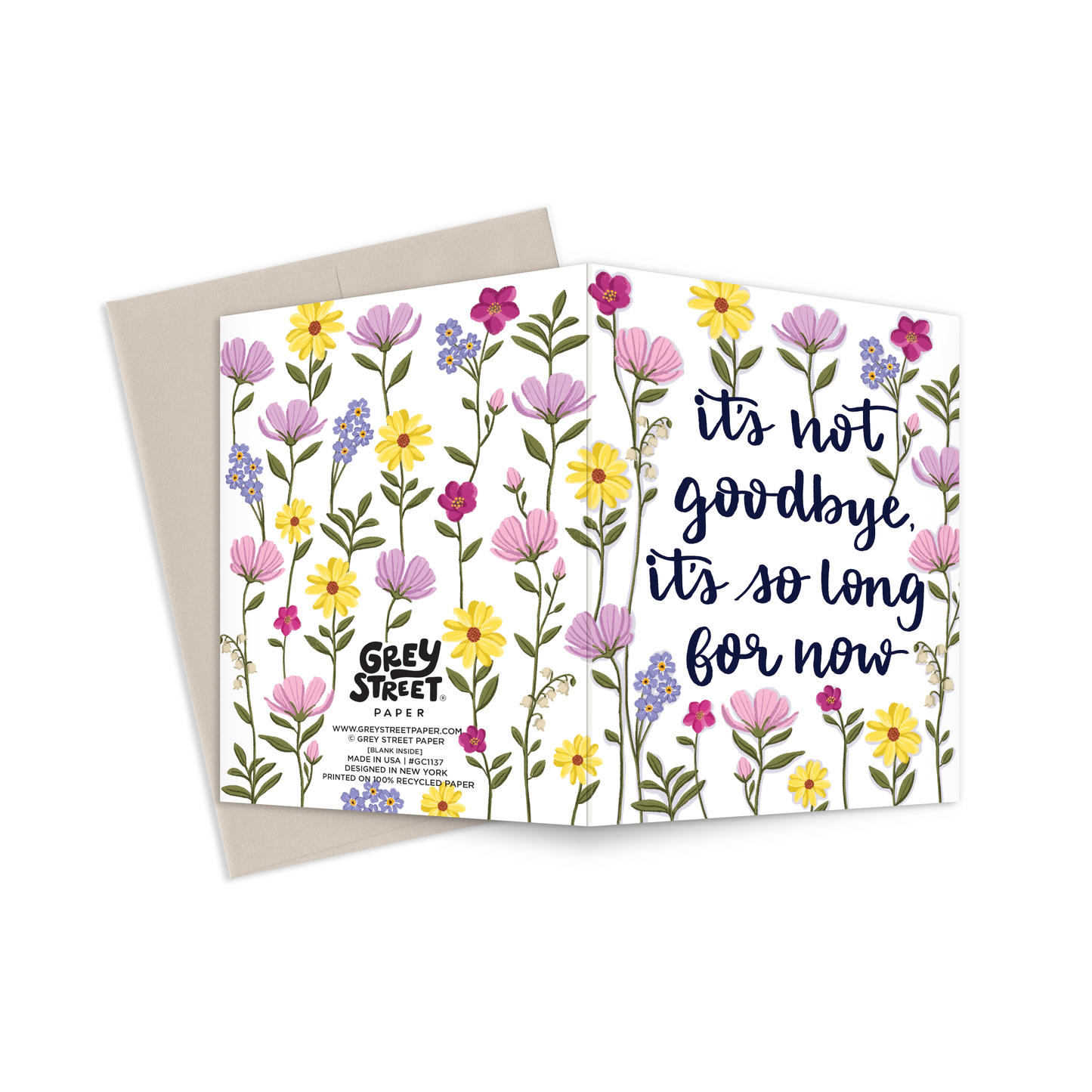 So Long For Now Sympathy Greeting Card