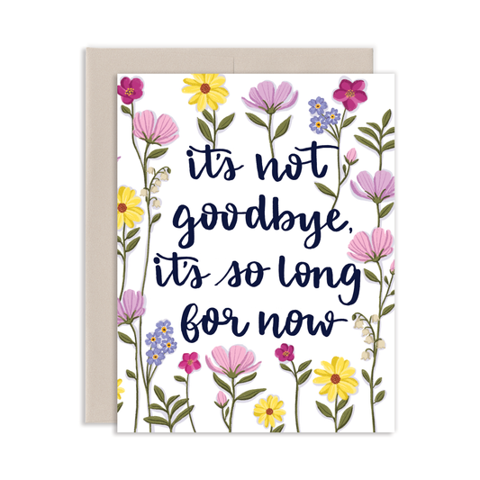 So Long For Now Sympathy Greeting Card | Old Logo
