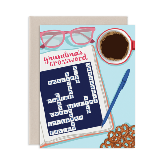 Grandma's Crossword Mother's Day Greeting Card | Old Logo