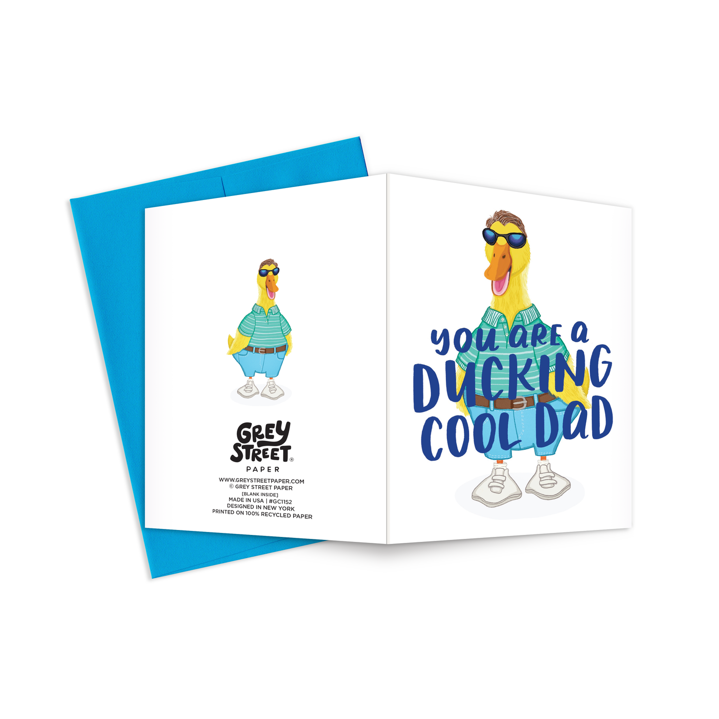 Ducking Cool Dad Greeting Card
