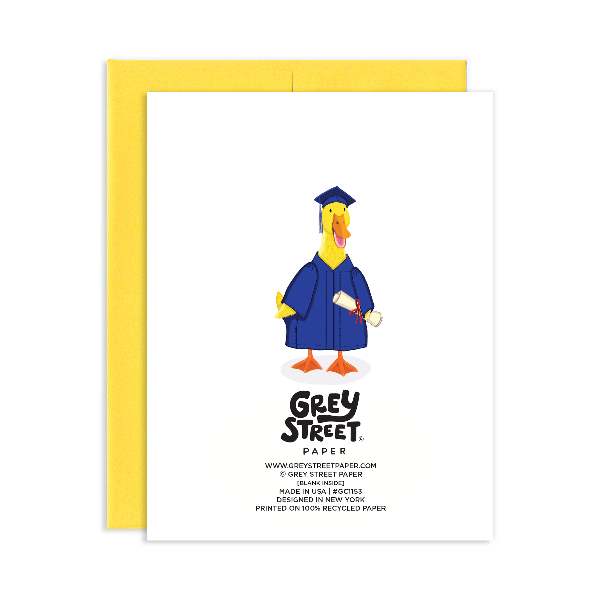 what to put on the back of a grad card Funny Graduation Card | Ducking Grad Card