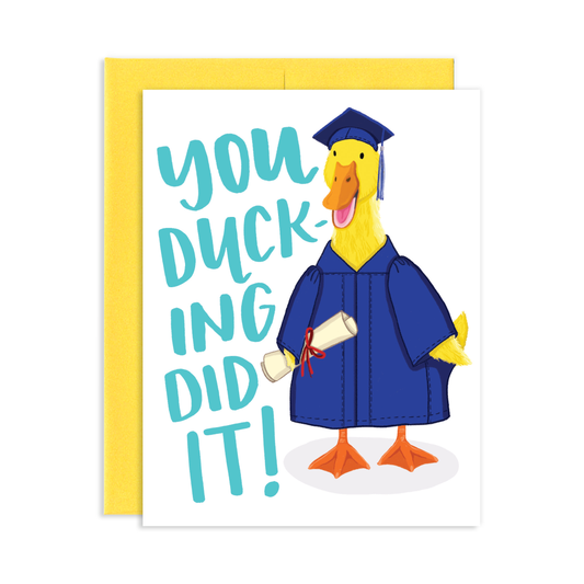 Ducking Grad Greeting Card