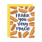 Thank You Hot Dogs Greeting Card