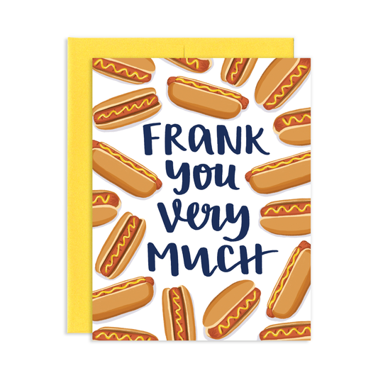Thank You Hot Dogs Greeting Card | Old Logo