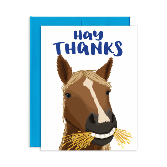 Hay Thanks Greeting Card