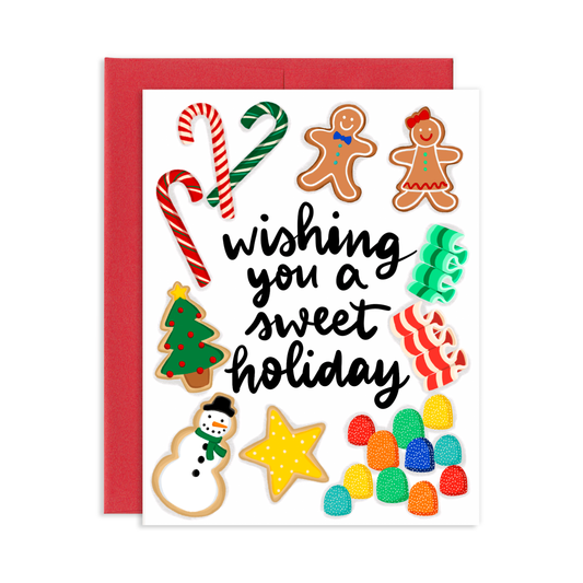 Wishing You A Sweet Holiday Greeting Card