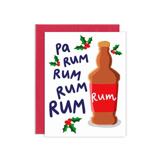 Pa Rum Rum Greeting Card | Old Logo