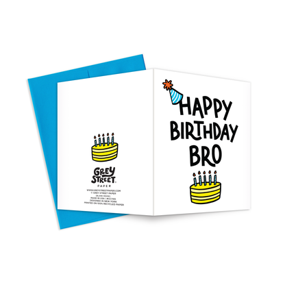 Birthday Bro Birthday Greeting Card
